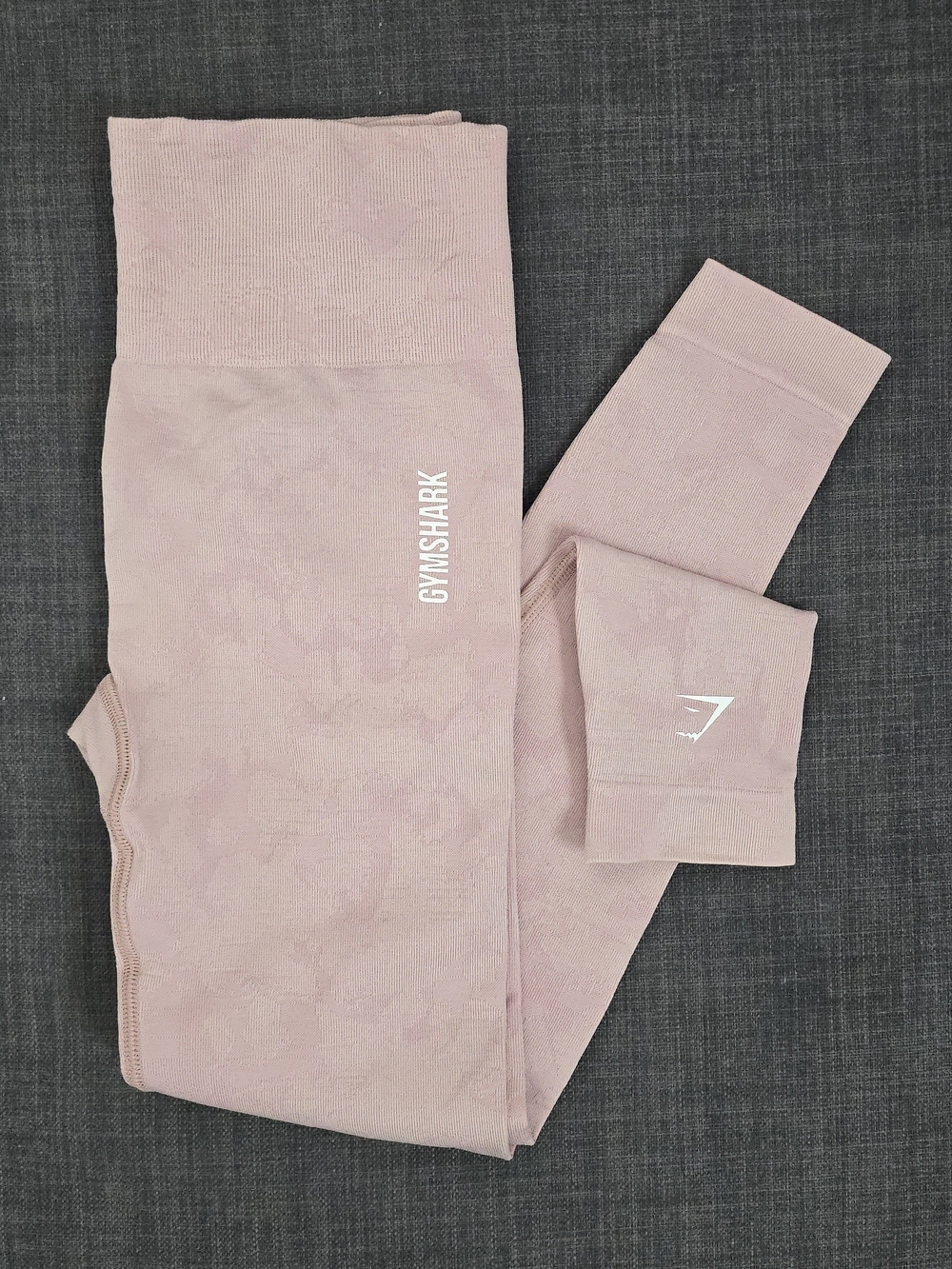 Gymshark Pink Camo High-Waist Seamless Leggings